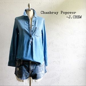 Chambray Denim Popover by J.CREW Retail sz 6